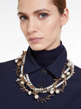 Load image into Gallery viewer, Max Mara Weekend Eiffel Pearl and Chain Necklace
