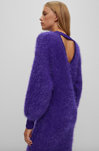 Hugo Boss C_Festalasa Purple Sweater Dress