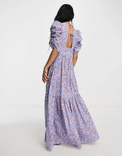 Load image into Gallery viewer, Hugo Boss Debest Blue Floral Maxi Dress
