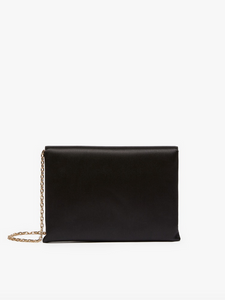 Max Mara Envelope Silk and Viscose Black Evening Bag