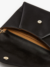 Load image into Gallery viewer, Max Mara Envelope Silk and Viscose Black Evening Bag
