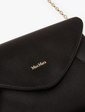 Load image into Gallery viewer, Max Mara Envelope Silk and Viscose Black Evening Bag
