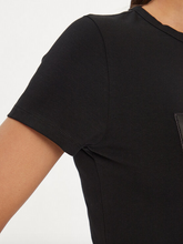Load image into Gallery viewer, Hugo Boss Eventsa4 Black Leather Logo Cotton T-Shirt
