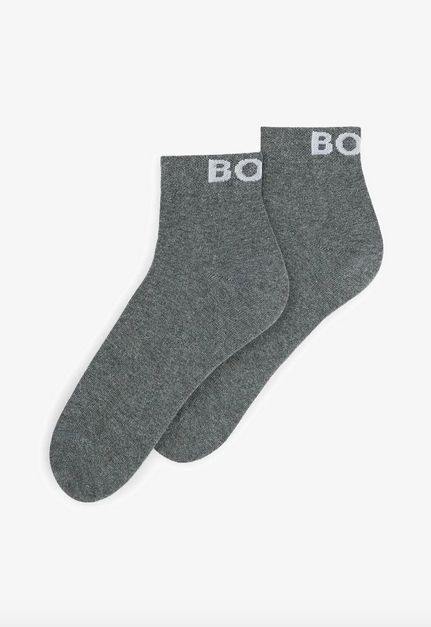 Hugo Boss Two-Pack of Quarter-Length Socks With Contrast Logos