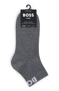 Hugo Boss Two-Pack of Quarter-Length Socks With Contrast Logos