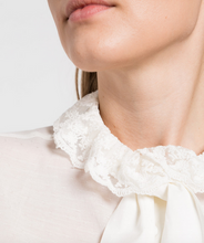 Load image into Gallery viewer, Philosophy Di Lorenzo Serafini Cotton Voile Blouse W/bow
