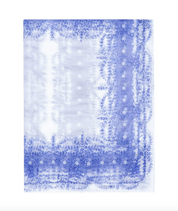 Philosophy di Lorenzo Serafini Printed Tulle Scarf in Blue