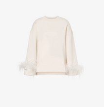 Load image into Gallery viewer, Philosophy di Lorenzo Serafini Feather Trim Jumper
