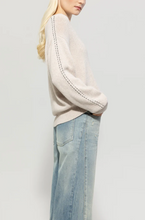 Load image into Gallery viewer, Luisa Cerano Beige Contrast Stitch Sweater
