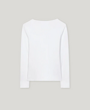 Load image into Gallery viewer, Luisa Cerano White Ribbed Cotton Top
