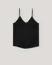 Load image into Gallery viewer, Luisa Cerano Black Camisole with Chain Fringe
