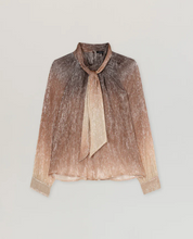 Load image into Gallery viewer, Luisa Cerano Pink Fumo Effect Bow Blouse
