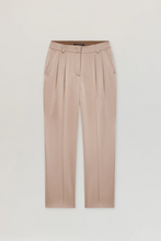 Load image into Gallery viewer, Luisa Cerano Dusty Pink Satin Tapered Trousers
