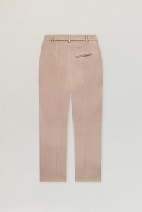 Luisa Cerano Dusty Pink Satin Tapered Trousers