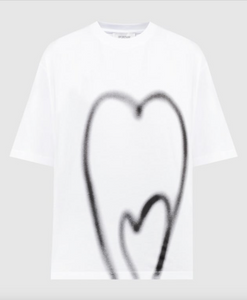 Sportmax Luis Black Heart Cotton T-shirt