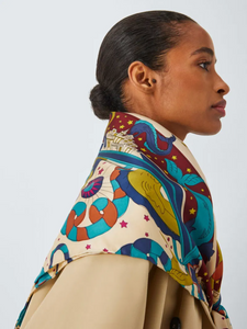 Max Mara Weekend Uberta Zodiac Print Silk Scarf