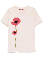 Load image into Gallery viewer, Max Mara Laghi Sequinned Poppy T-shirt
