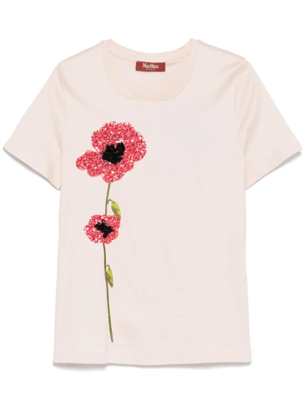 Max Mara Laghi Sequinned Poppy T-shirt