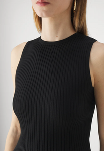 Max Mara Braida Black Ribbed Top