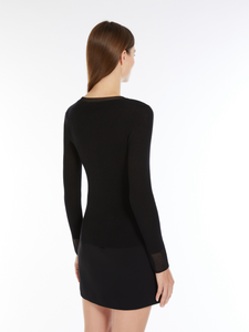 Max Mara Gigante Navy Ribbed Top