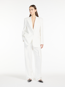 Max Mara Neottia White Belted Trousers