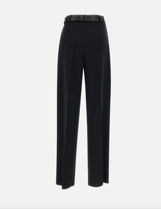Max Mara Neottia Navy Belted Trousers