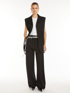 Sportmax Parana Black Sleeveless Blazer