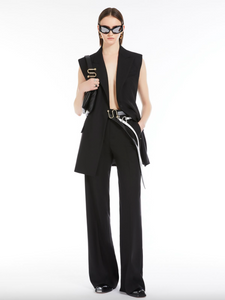 Sportmax Parana Black Sleeveless Blazer