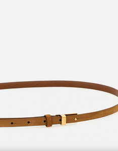 Philosophy di Lorenzo Serafini Thin Tan Leather Belt