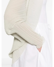 Load image into Gallery viewer, Max Mara Light Grey Plisse Vesuvio Cape
