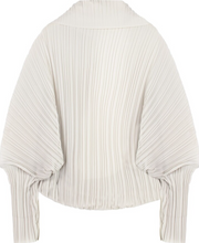 Load image into Gallery viewer, Max Mara Light Grey Plisse Vesuvio Cape
