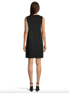 Max Mara Parata Black Knit Shift Dress