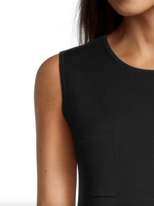 Max Mara Parata Black Knit Shift Dress