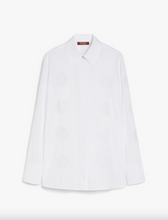 Load image into Gallery viewer, Max Mara Sesia Embroidered White Cotton Shirt
