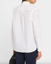 Load image into Gallery viewer, Max Mara Sesia Embroidered White Cotton Shirt
