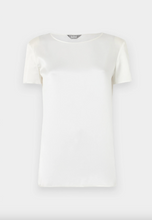 Load image into Gallery viewer, Max Mara Cortona Short Sleeve Ivory Silk Top
