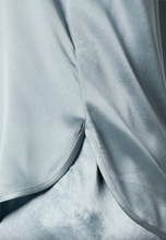 Load image into Gallery viewer, Max Mara Cortona Short Sleeve Blue Silk Top

