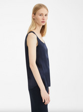 Load image into Gallery viewer, Max Mara Pan Scoop Neck Navy Silk Vest
