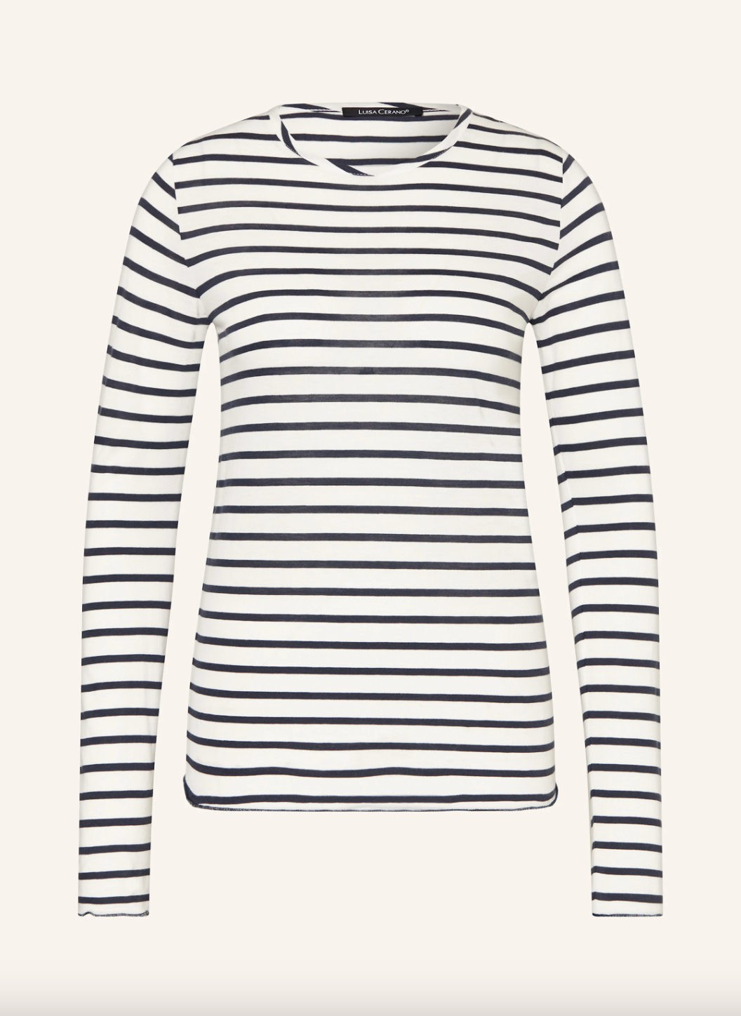 Luisa Cerano Breton Stripe Long Sleeve Top