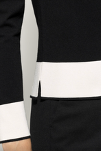 Load image into Gallery viewer, Luisa Cerano Black Sweater With Cream Accents
