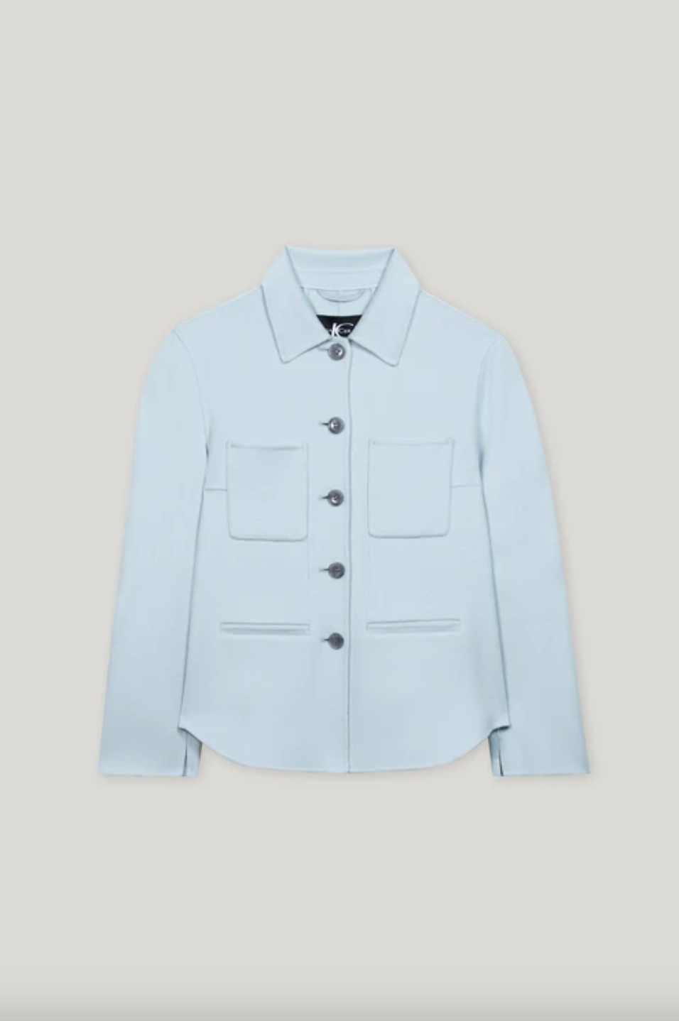 Luisa Cerano Double-face Blue Shirt Jacket