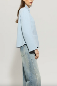Luisa Cerano Double-face Blue Shirt Jacket