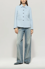 Load image into Gallery viewer, Luisa Cerano Double-face Blue Shirt Jacket
