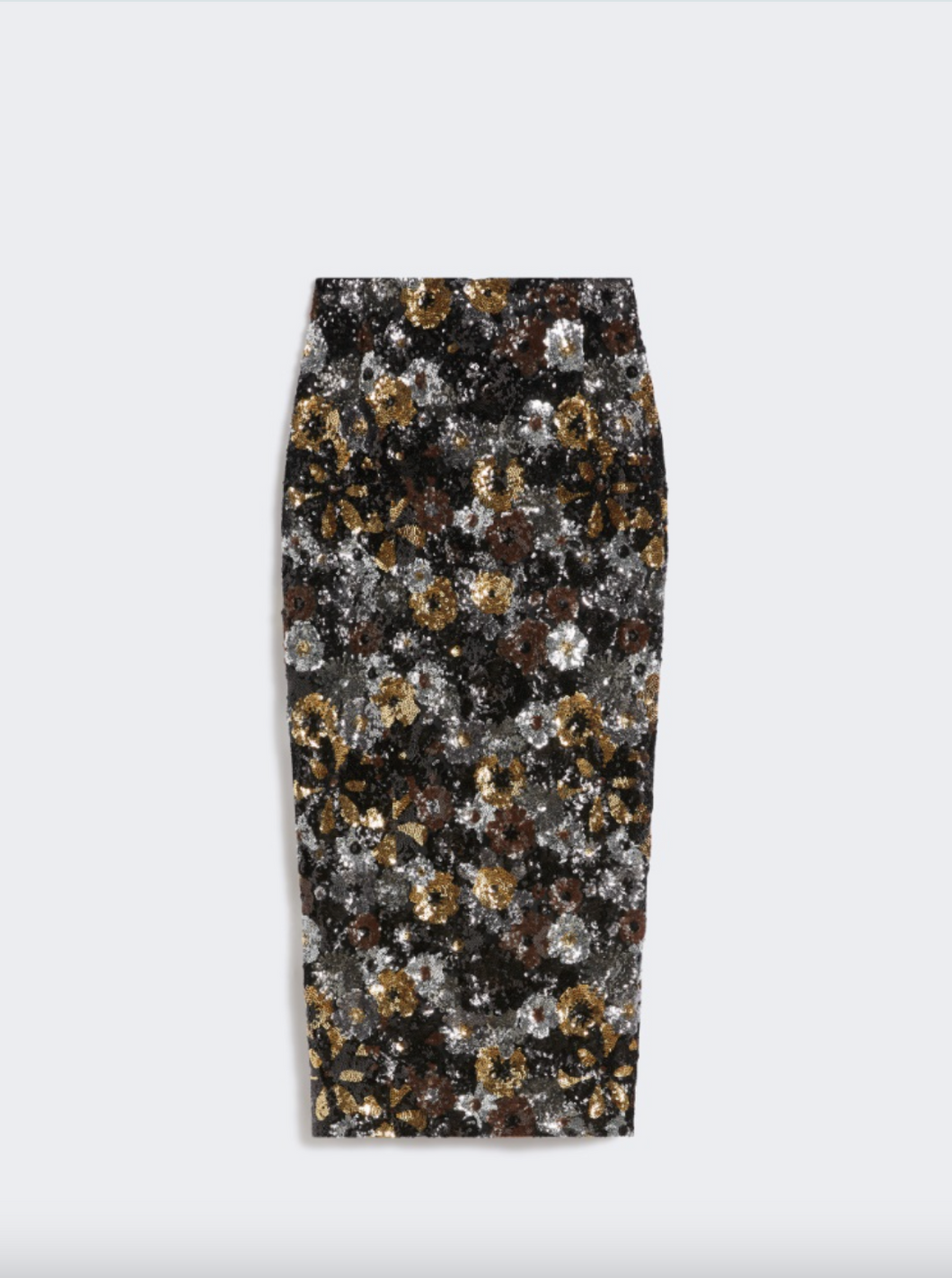 Max Mara Damiana Tulle and Sequins Pencil Skirt