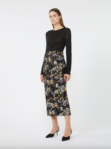 Max Mara Damiana Tulle and Sequins Pencil Skirt