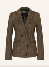 Load image into Gallery viewer, Luisa Cerano Metallic Gold Evening Blazer
