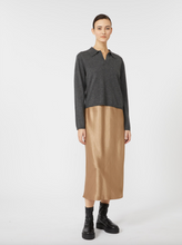Load image into Gallery viewer, Max Mara Talete Bronze Satin Slip Dress
