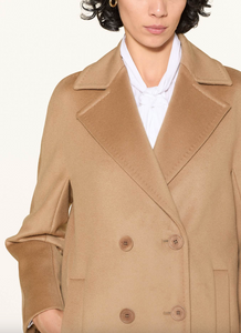 Max Mara Agenda Camel Wool Coat
