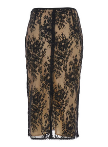 Max Mara Cosmo Lace Pencil Skirt