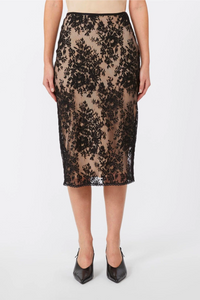 Max Mara Cosmo Lace Pencil Skirt